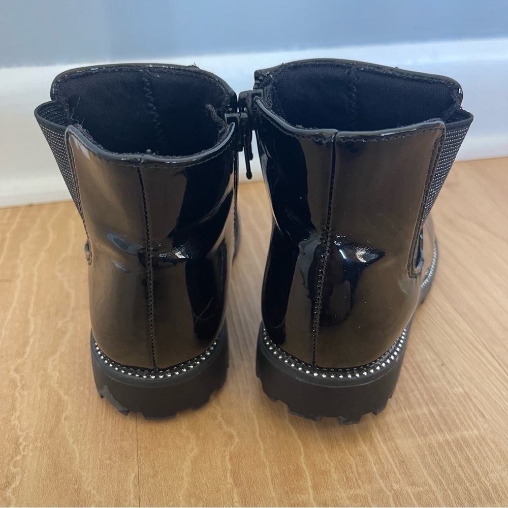 Mix No. 6 Chelsie Size 9M Ankle Booties Toddler Patent Leather Size Zip Boots - Picture 3 of 10